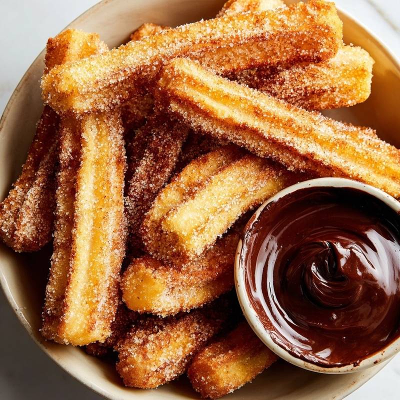 Cinnamon-Spiced Churro Chips with Chocolate Dipping Sauce
