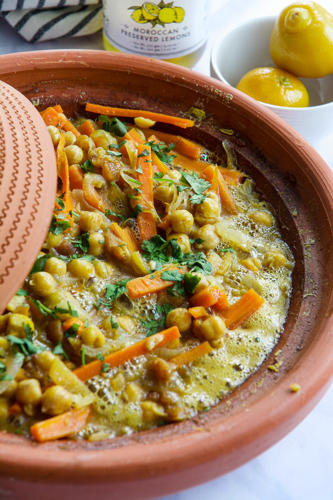 Spiced Moroccan-Inspired Chickpea Stew with Preserved Lemon