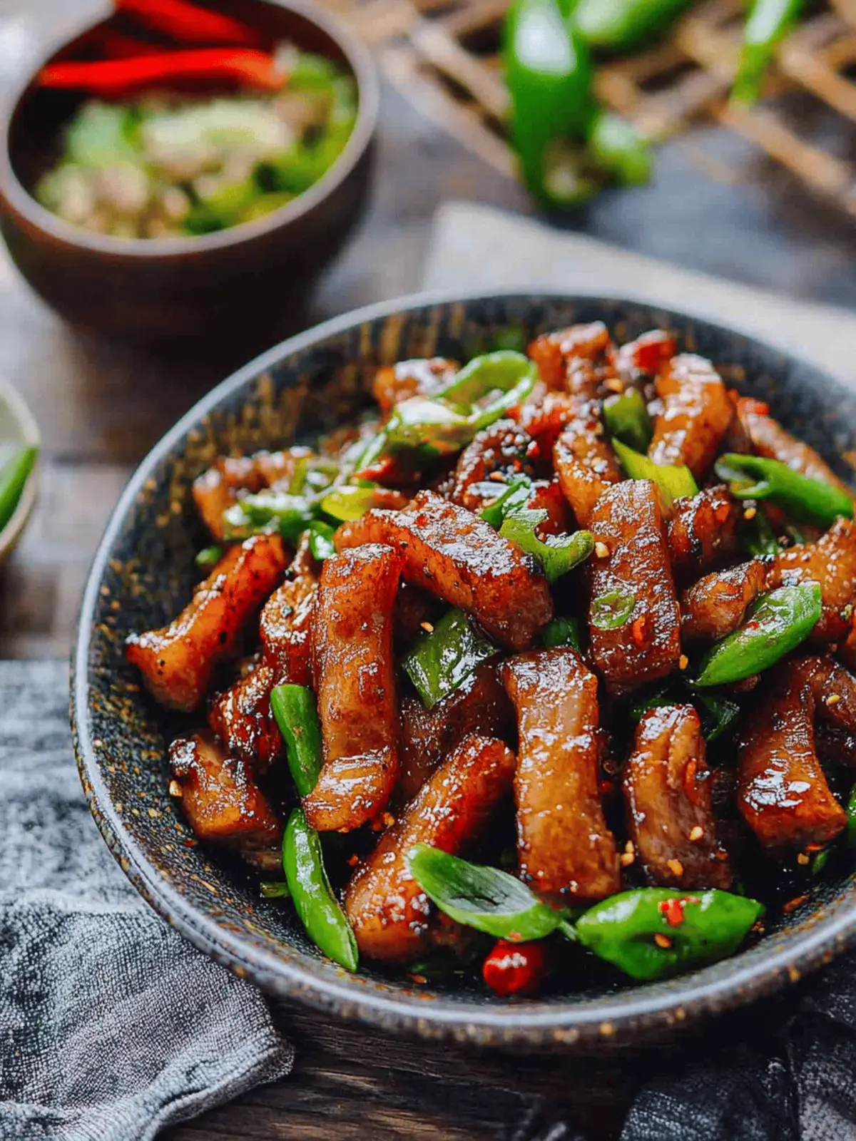 Sichuan-Style Twice-Cooked Pork Belly Stir Fry