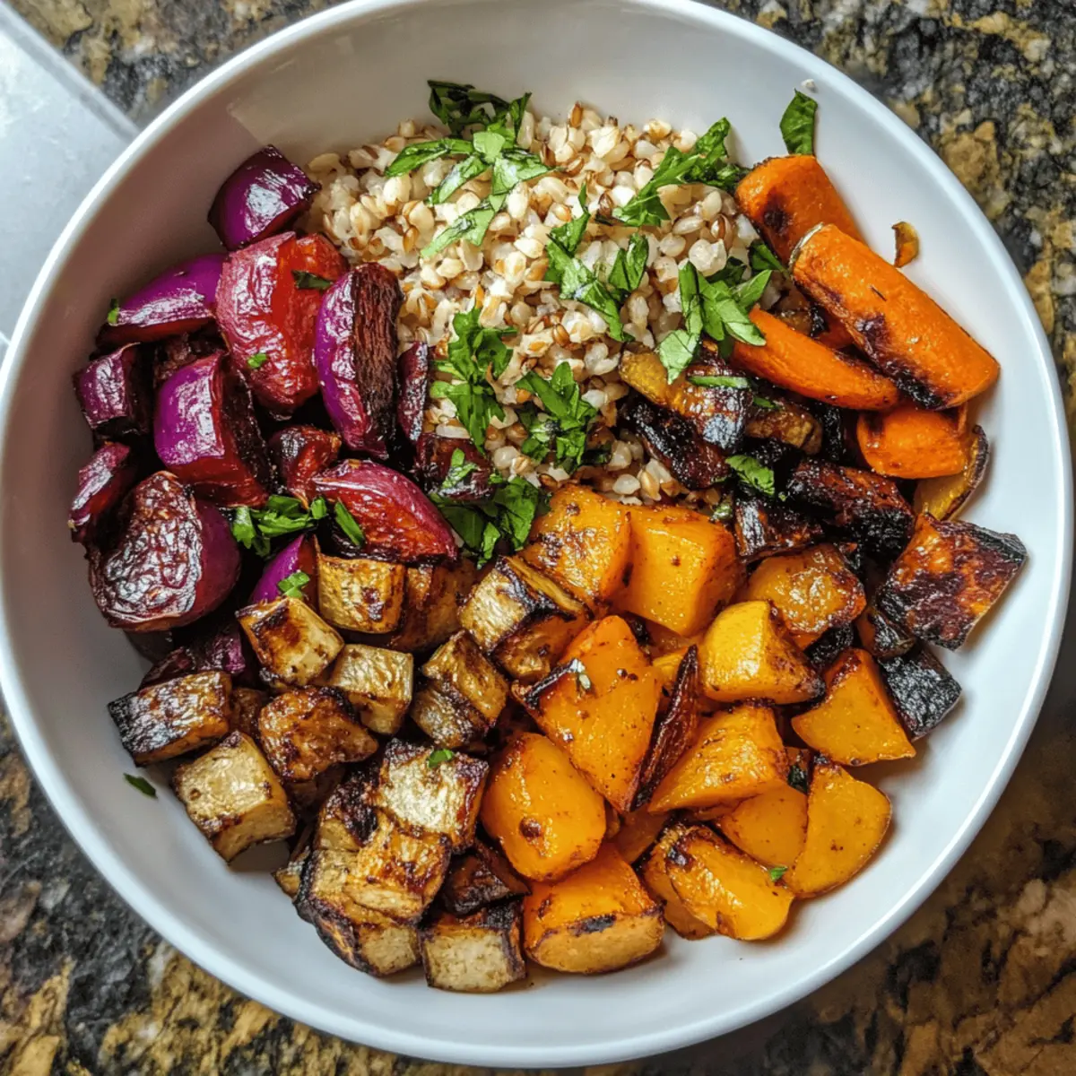 Minnesota Harvest Grain Bowl with Roasted Root Veggies