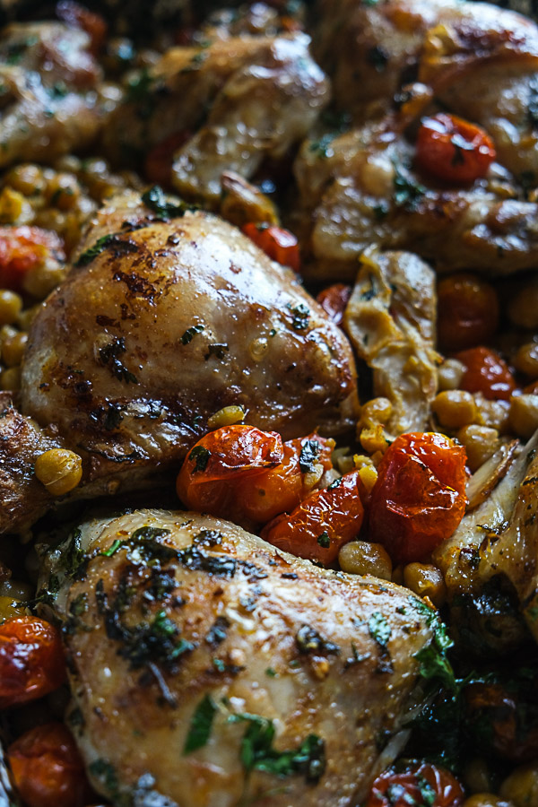 Sautéed Chicken with Spiced Tomato and Chickpeas