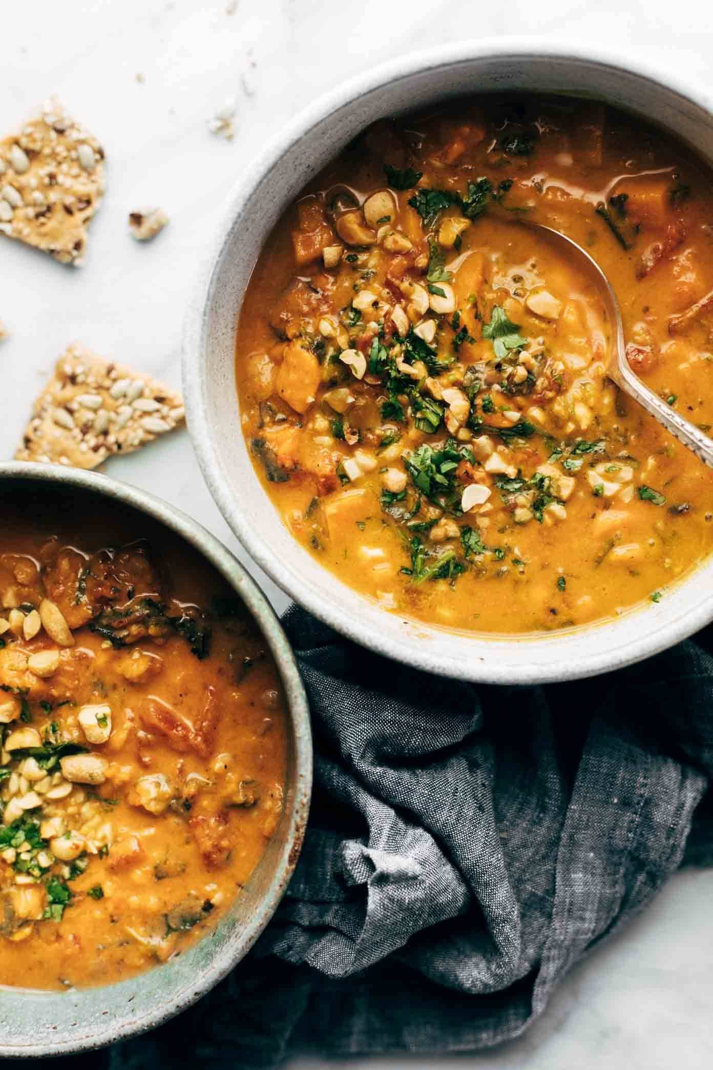 Slow-Simmered Senegalese Peanut Stew with Sweet Potatoes