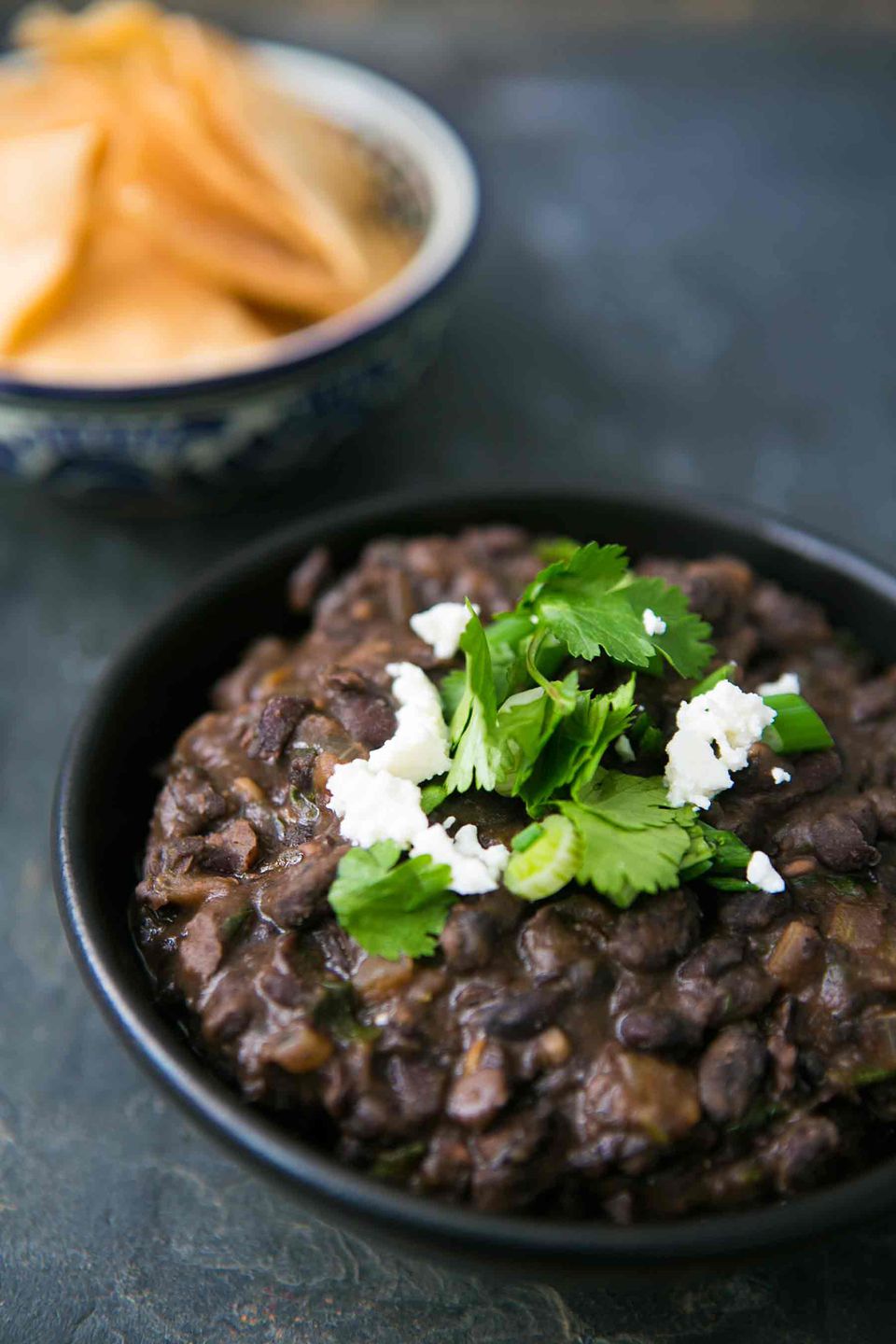 Homemade Refried Black Beans with Chipotle and Garlic
