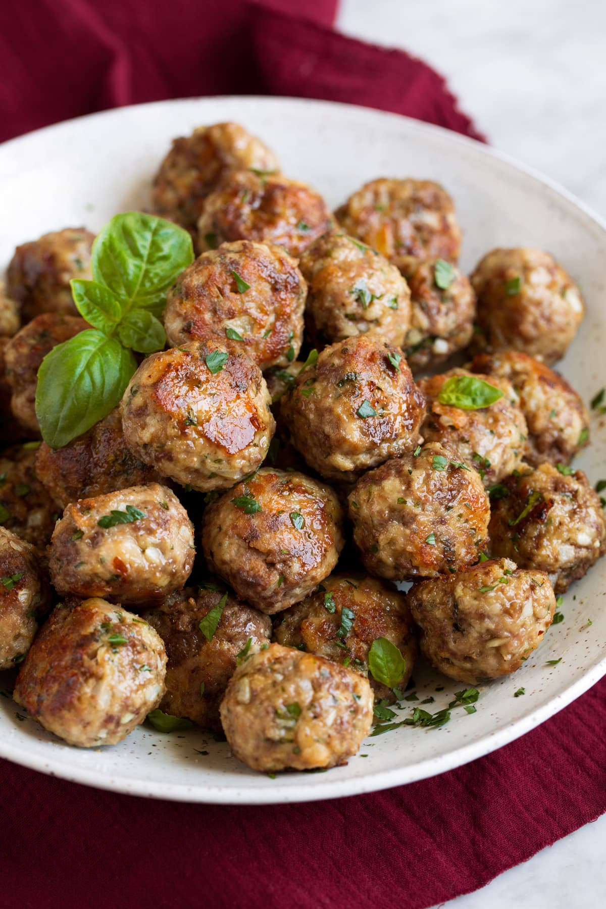 Beef and Cauliflower Meatballs in Tomato Sauce