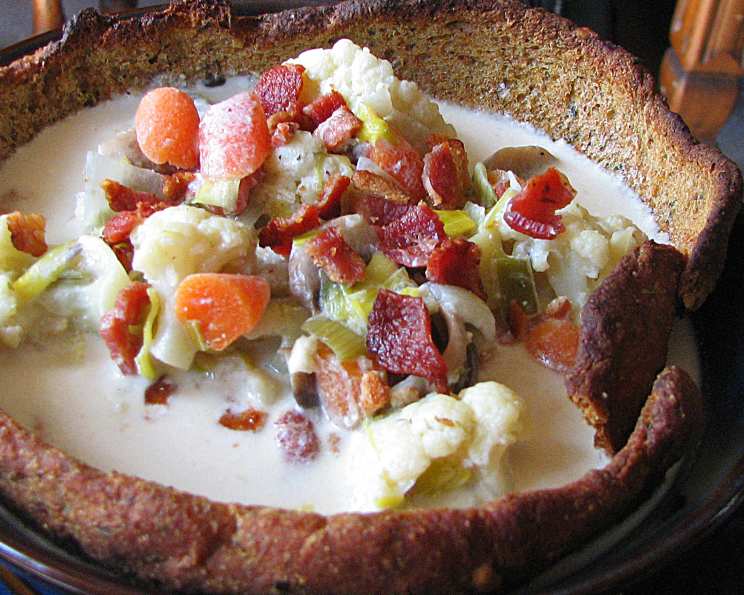 Sautéed Cauliflower and Bacon Keto Chowder
