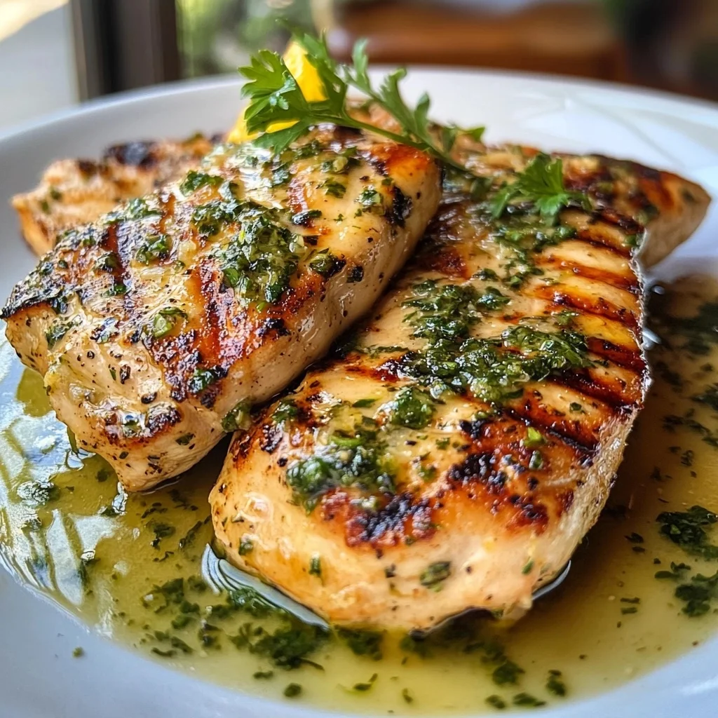 Herb-Crusted Lemon Chicken with Lemon-Herb Sauce