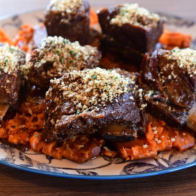Cinnamon-Spiced Beef Short Ribs with Carrots & Parsnips