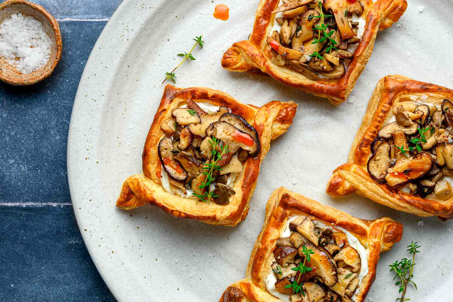 Bordeaux Mushroom & Thyme Tart with Puff Pastry