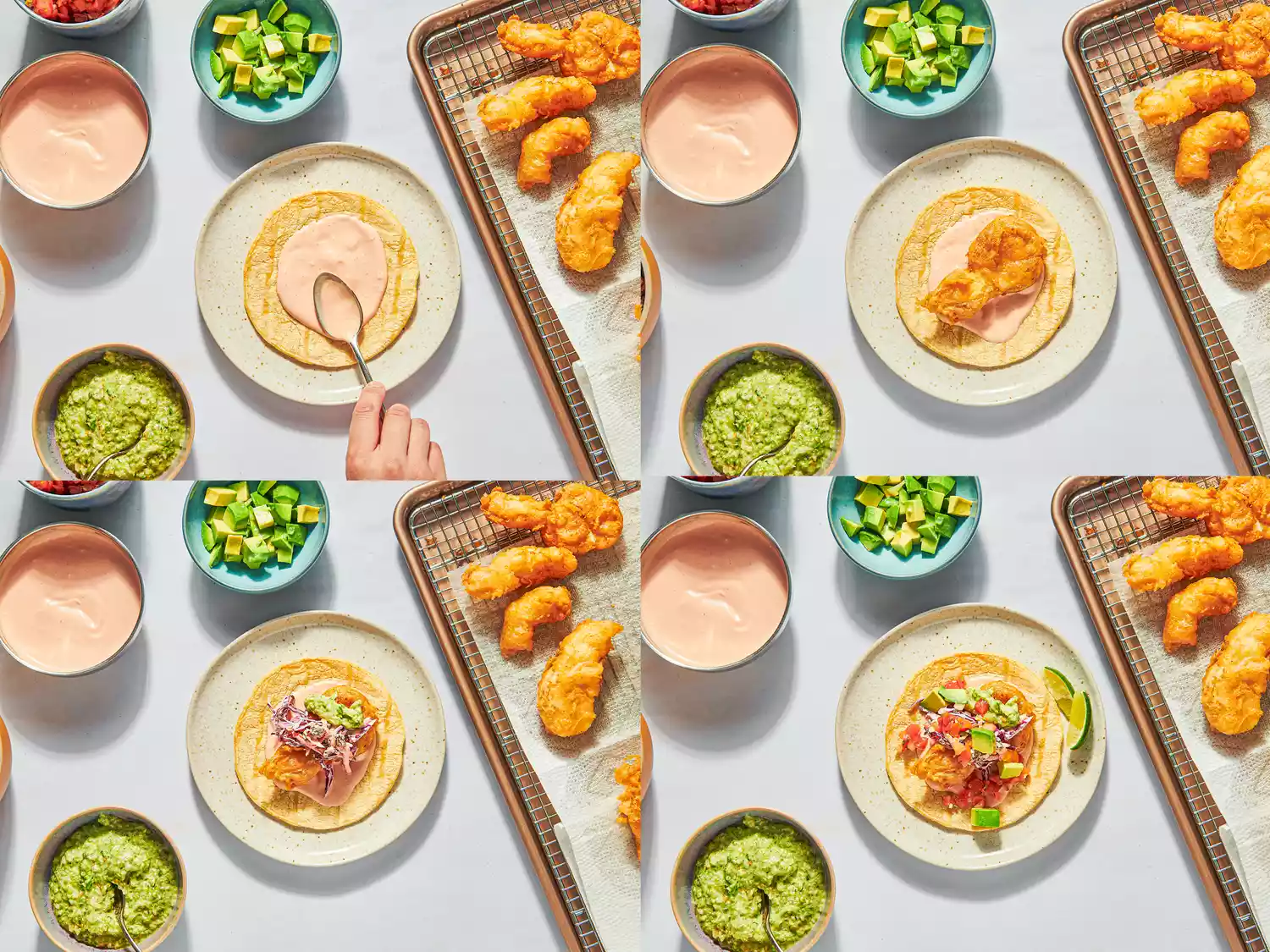 Beer-Battered Baja Fish Tacos with Chipotle Mayo and Cabbage Slaw