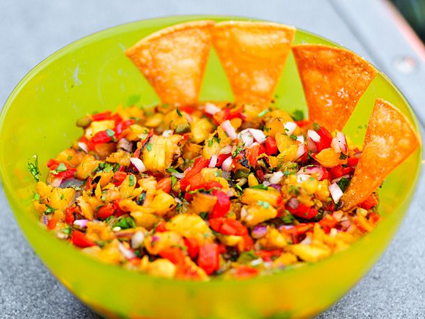 Smoked Fish Sandwich with Tropical Pineapple Salsa