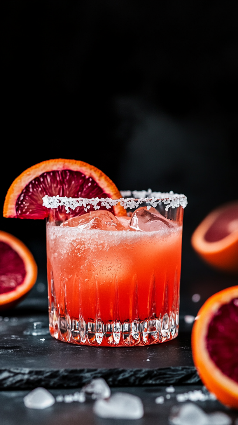 Spiced Tequila and Blood Orange Margarita