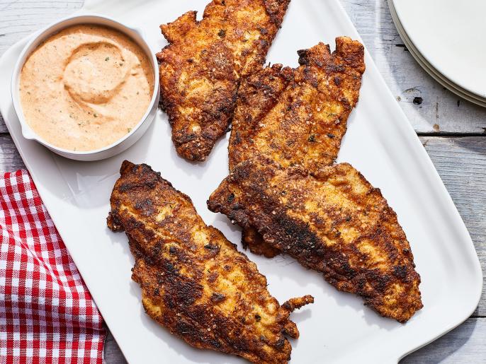 Pan-Seared Catfish with Cajun-Spiced Remoulade