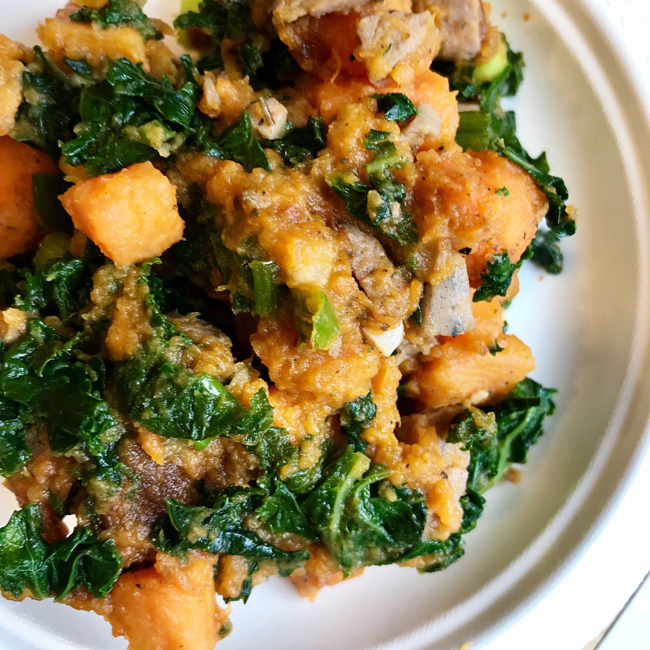 Savory Sweet Potato and Kale Hash