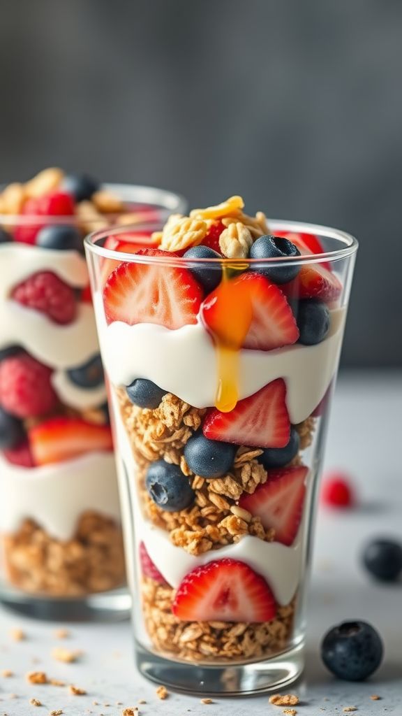 No-Bake Yogurt and Berry Parfait for Kids