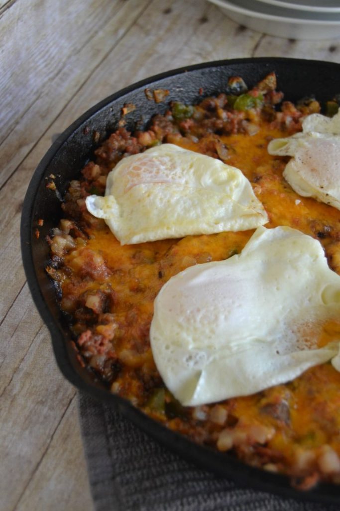 Blackstone Griddle Southwest Breakfast Hash with Chorizo and Peppers