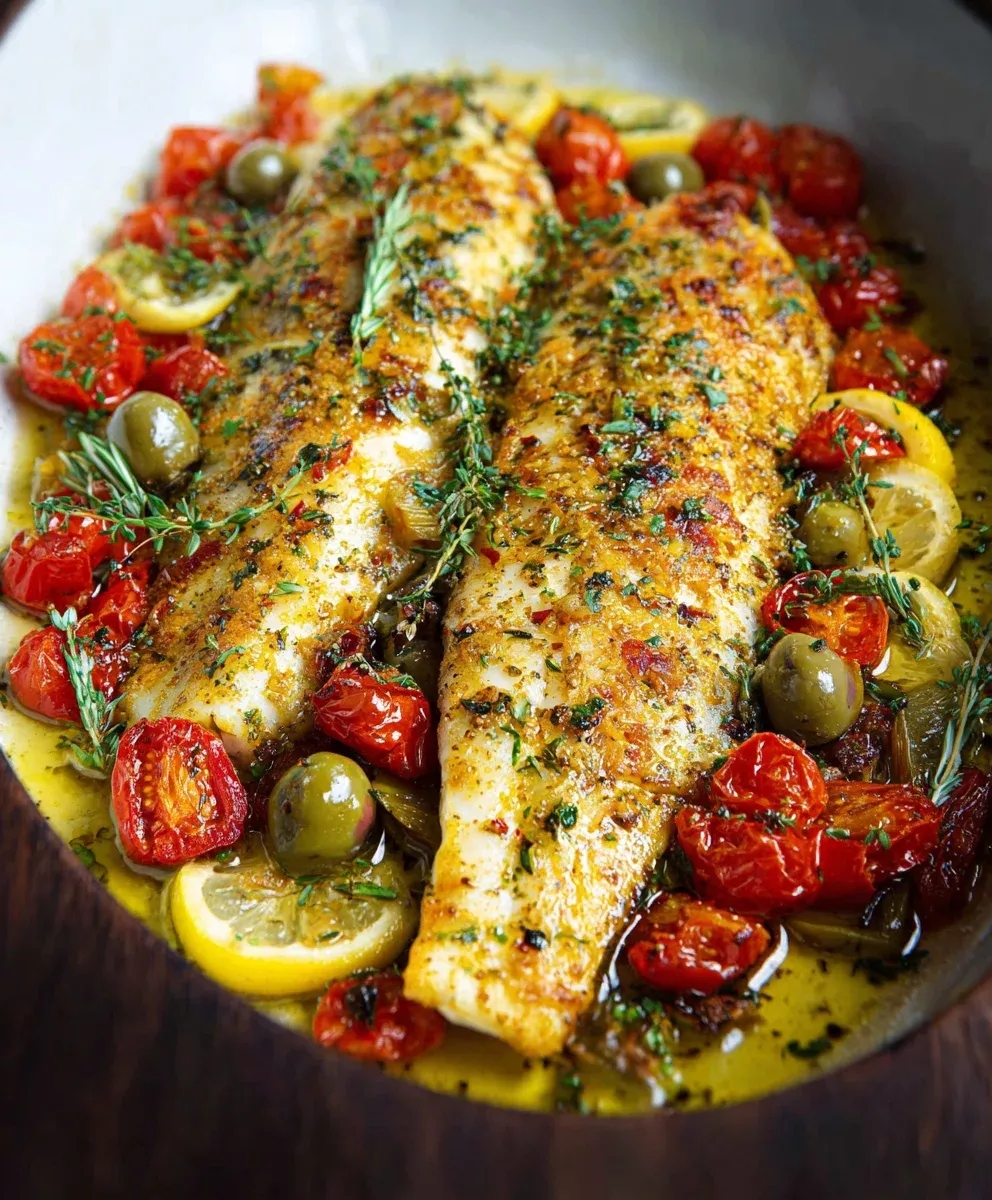 Oven-Baked Barramundi with Lemon Myrtle and Cherry Tomatoes