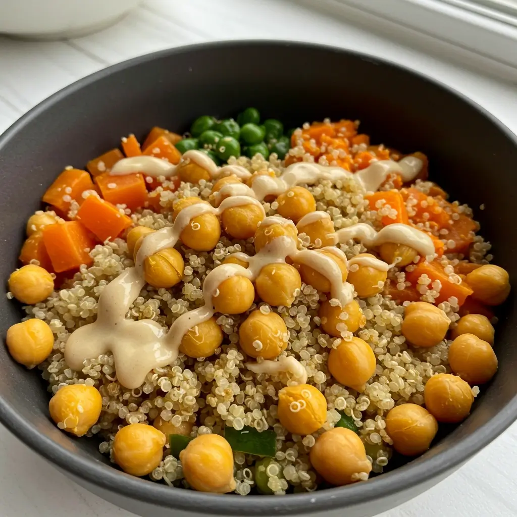 Merriam-Webster-Spiced Chickpea and Quinoa Bowl