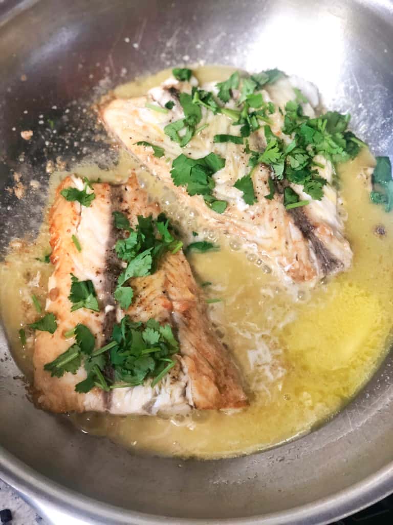 Pan-Fried Barramundi with Lemon Myrtle and Dill Butter