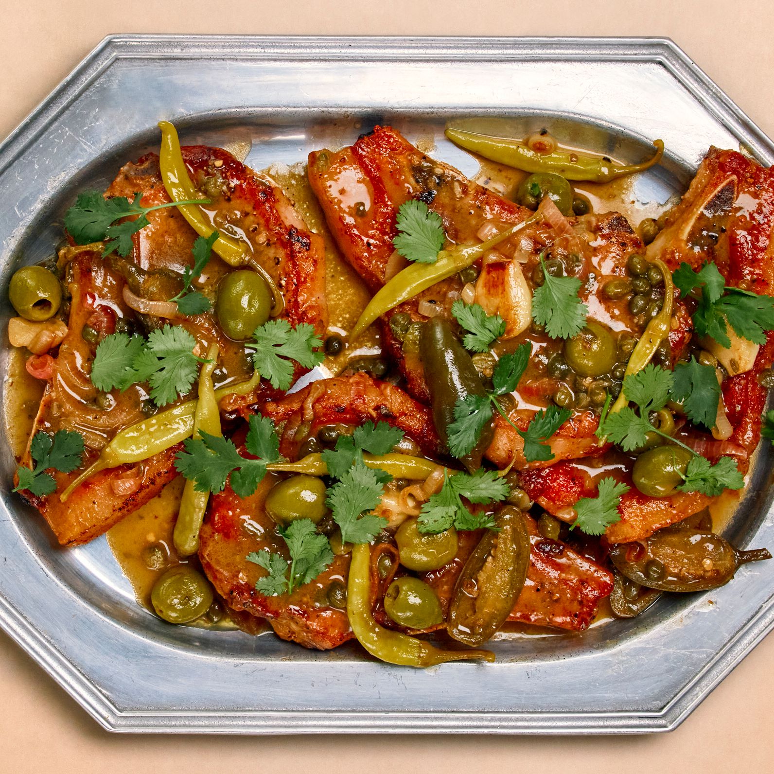 Sautéed Pork with Regional Chili and Bell Pepper Medley