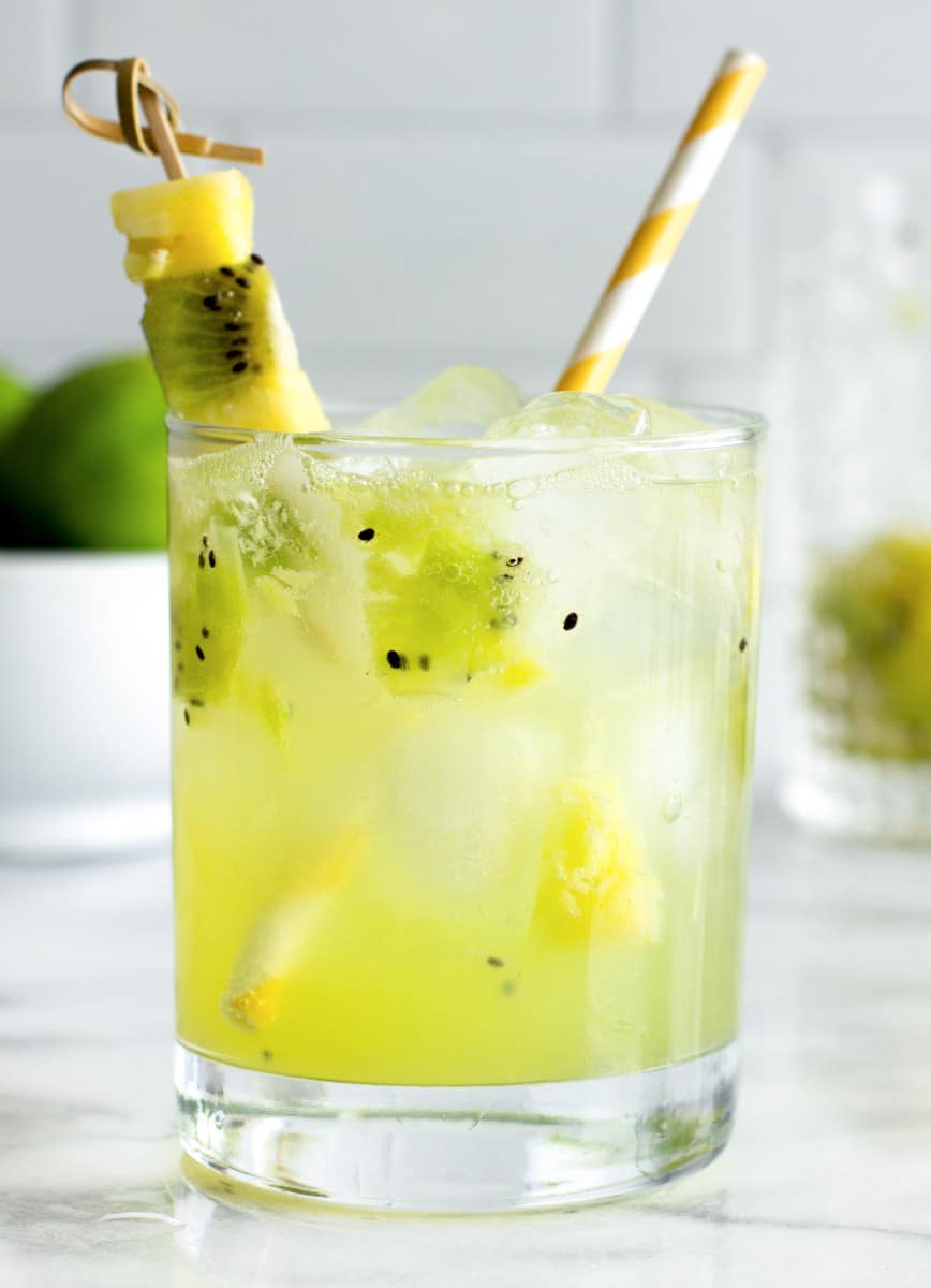 Tropical Gin and Tonic with Pineapple