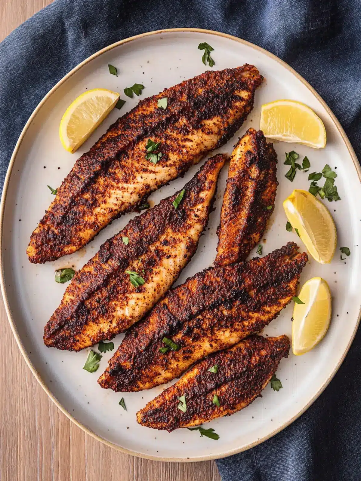 Jazzy Blackened Catfish with Cajun Spices