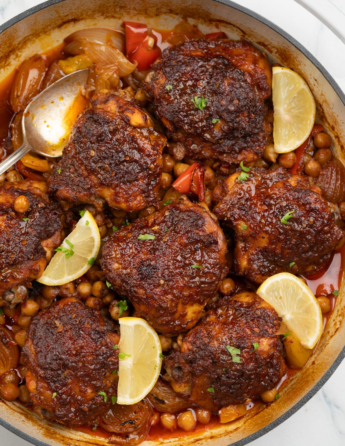 One-Pot Harissa Chicken and Chickpea Stew