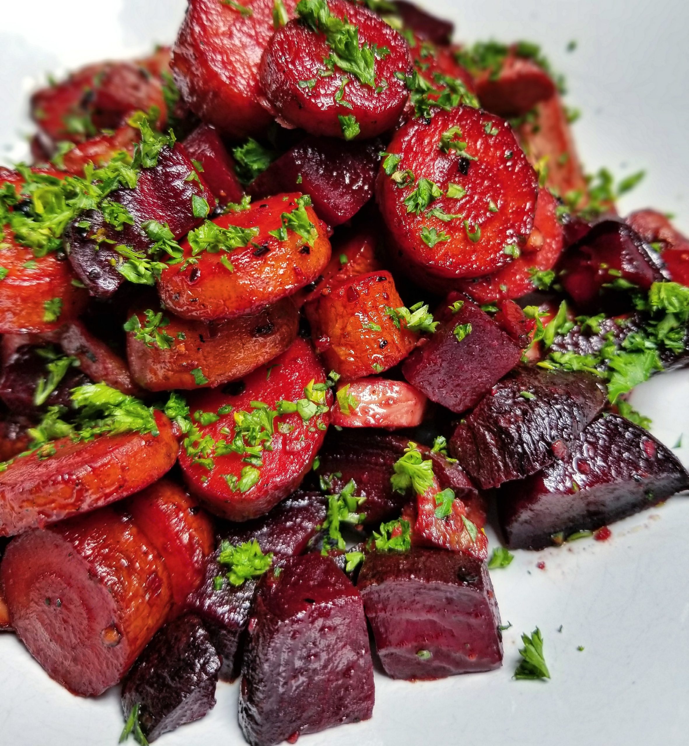 Caramelized Carrot & Beet Medley with Aperol Glaze