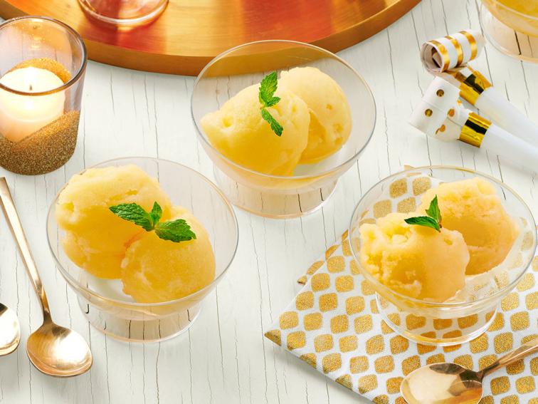 Aperol-Orange Sorbet with Citrus Zest