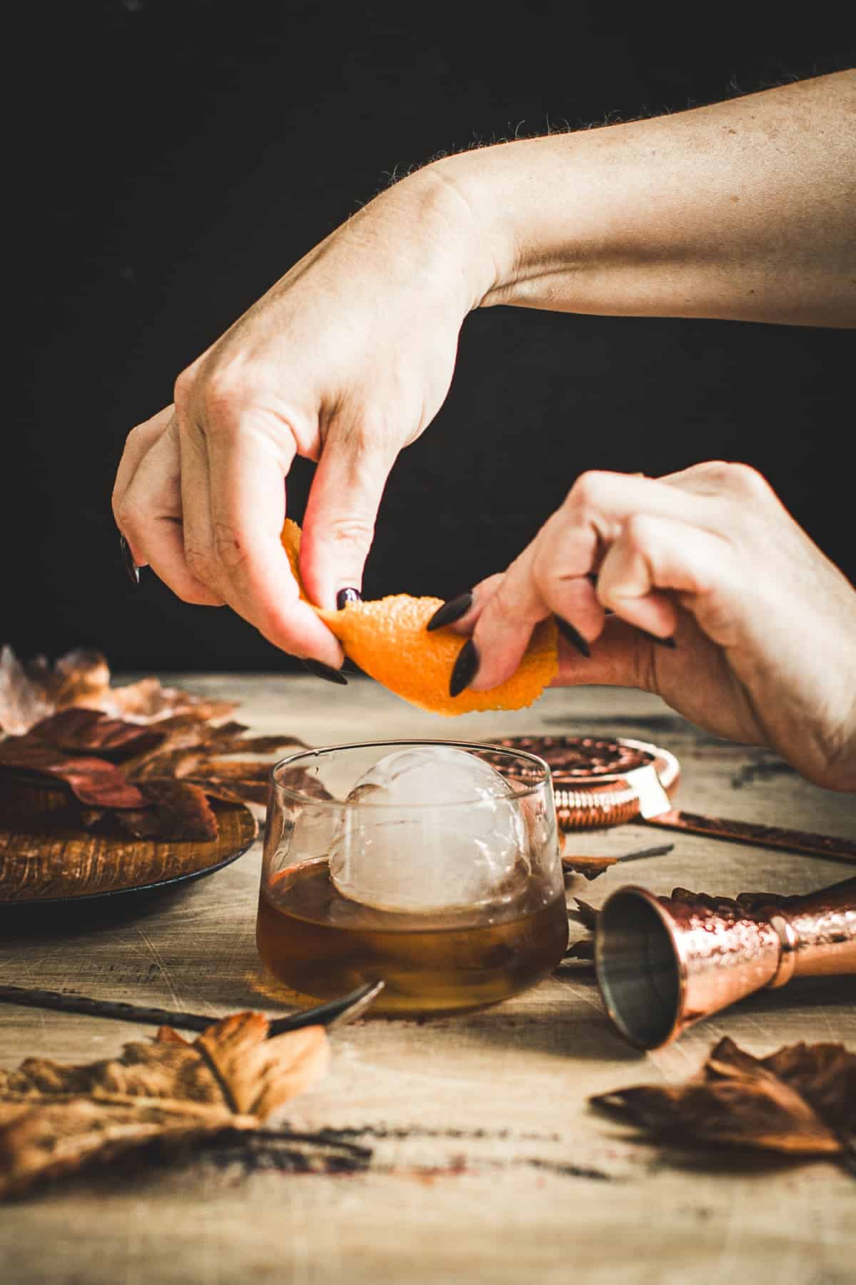 Muddled Citrus Old Fashioned with Maple Syrup