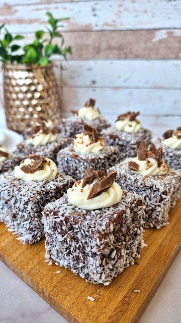 Lamington-Inspired Coconut Sponge Cake Bites