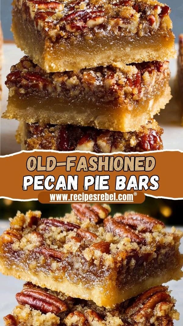 Southern Pecan Pie Bars with Brown Sugar Glaze