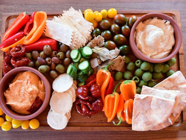 Charcoal-Grilled Mediterranean Vegetable Platter