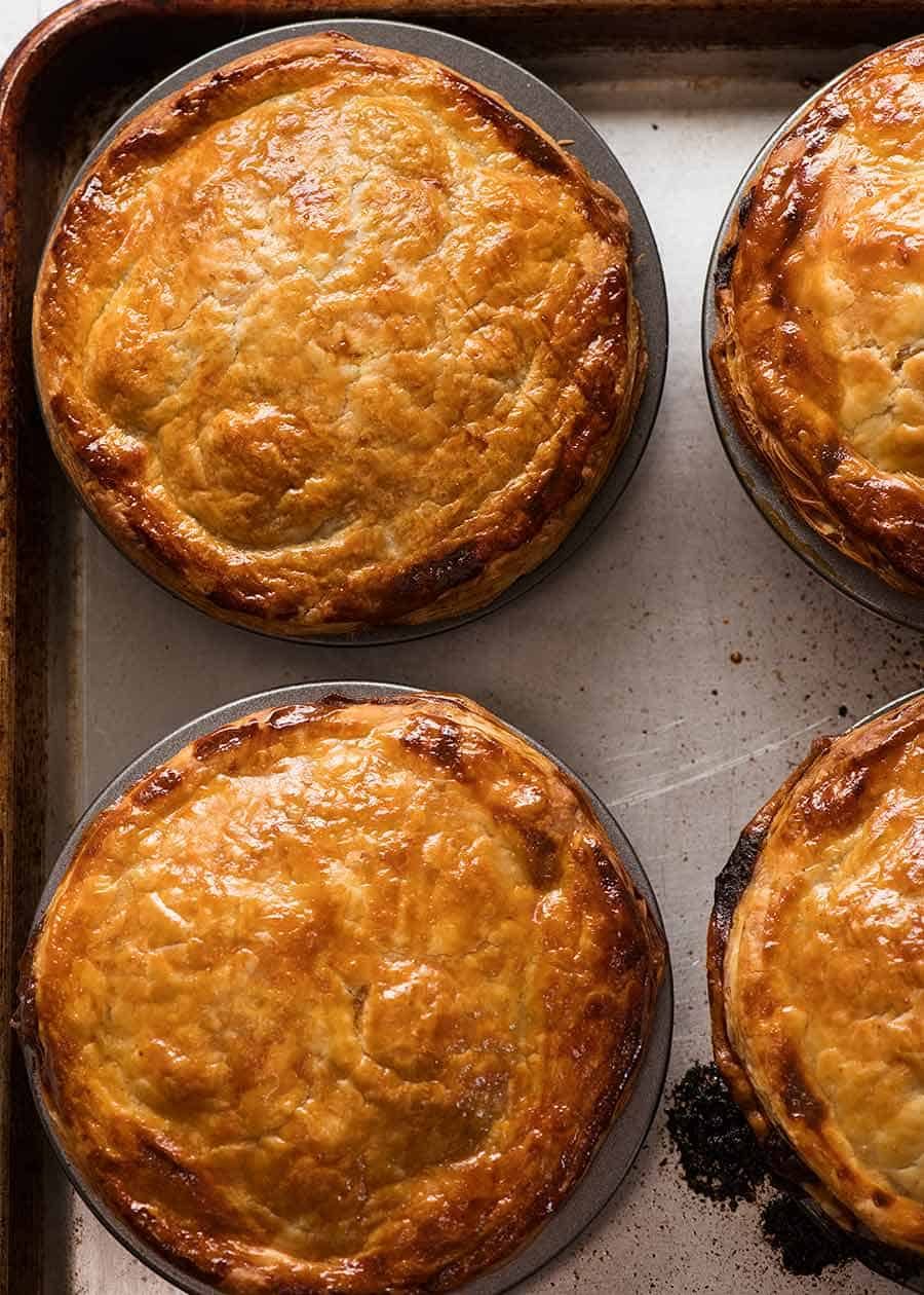Oven-Baked Meat Pie with Shortcrust Pastry