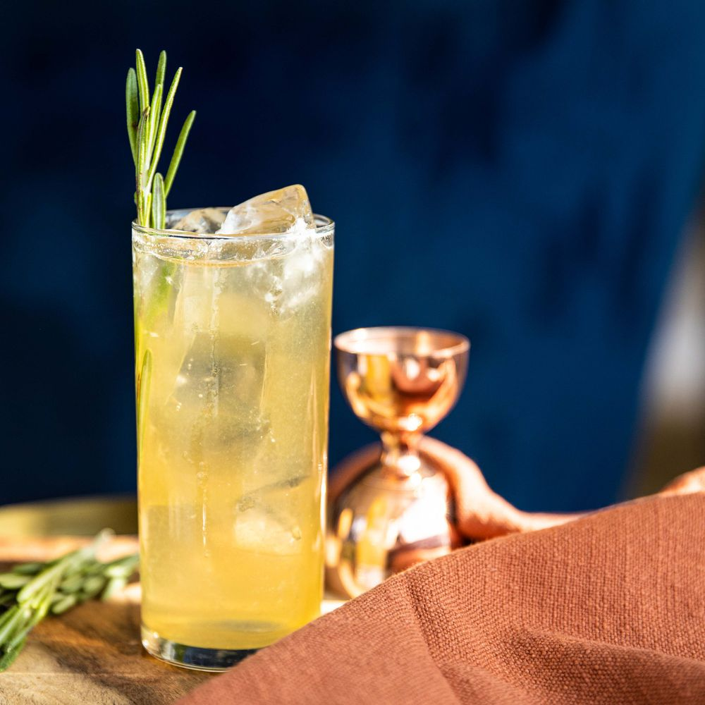 Spiced Pear Rum Collins