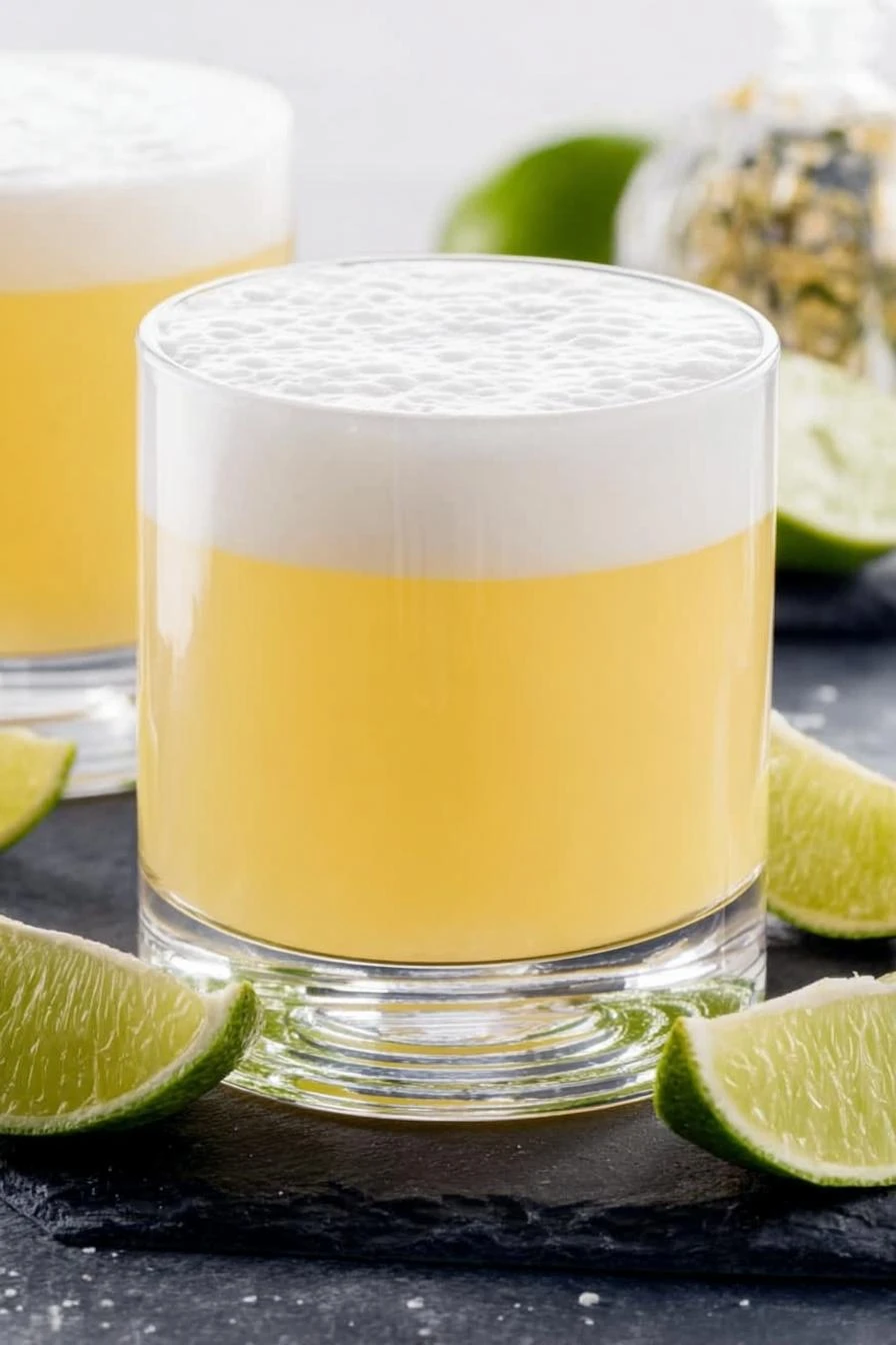 Citrus-Infused Tequila Sour with Honey and Egg White