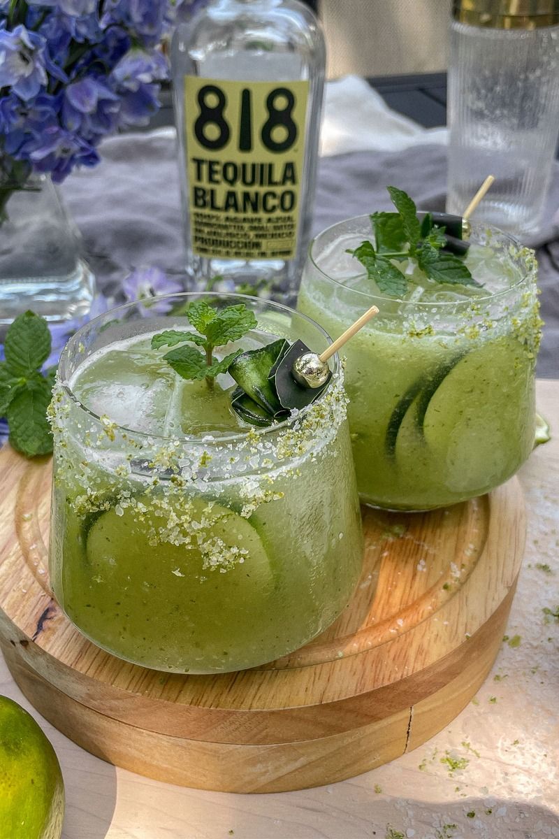 Cucumber-Mint Tequila Collins