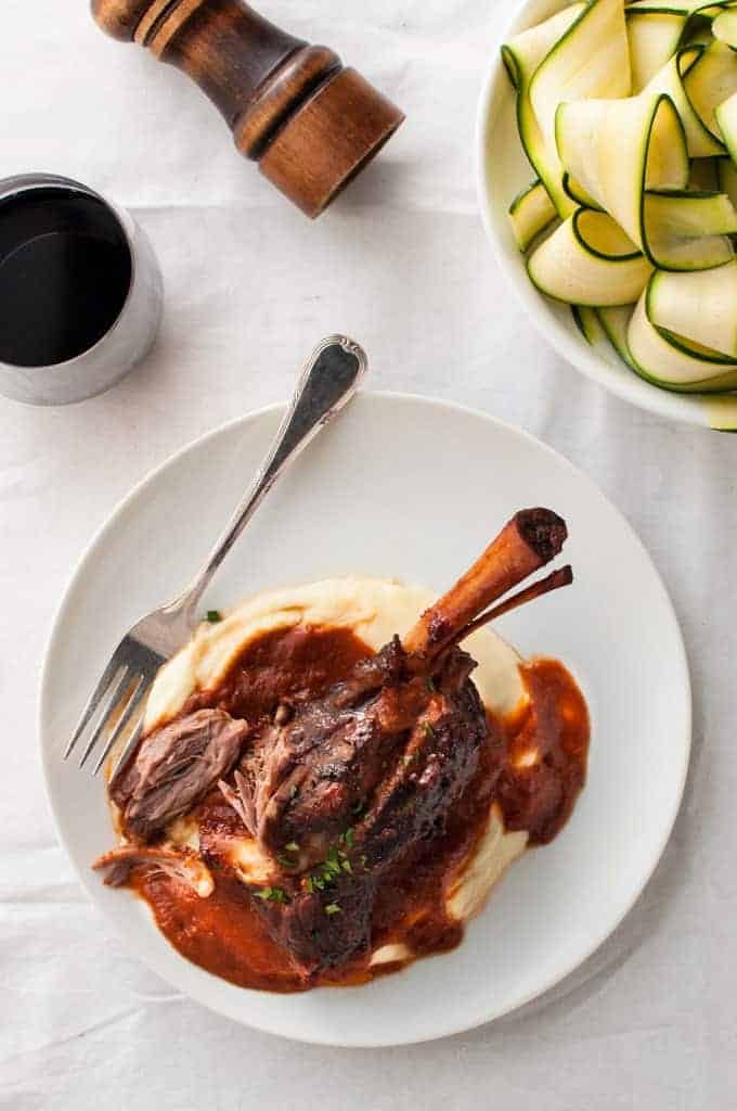 Slow-Cooked Lamb Shanks with Tasmanian Pepperberry