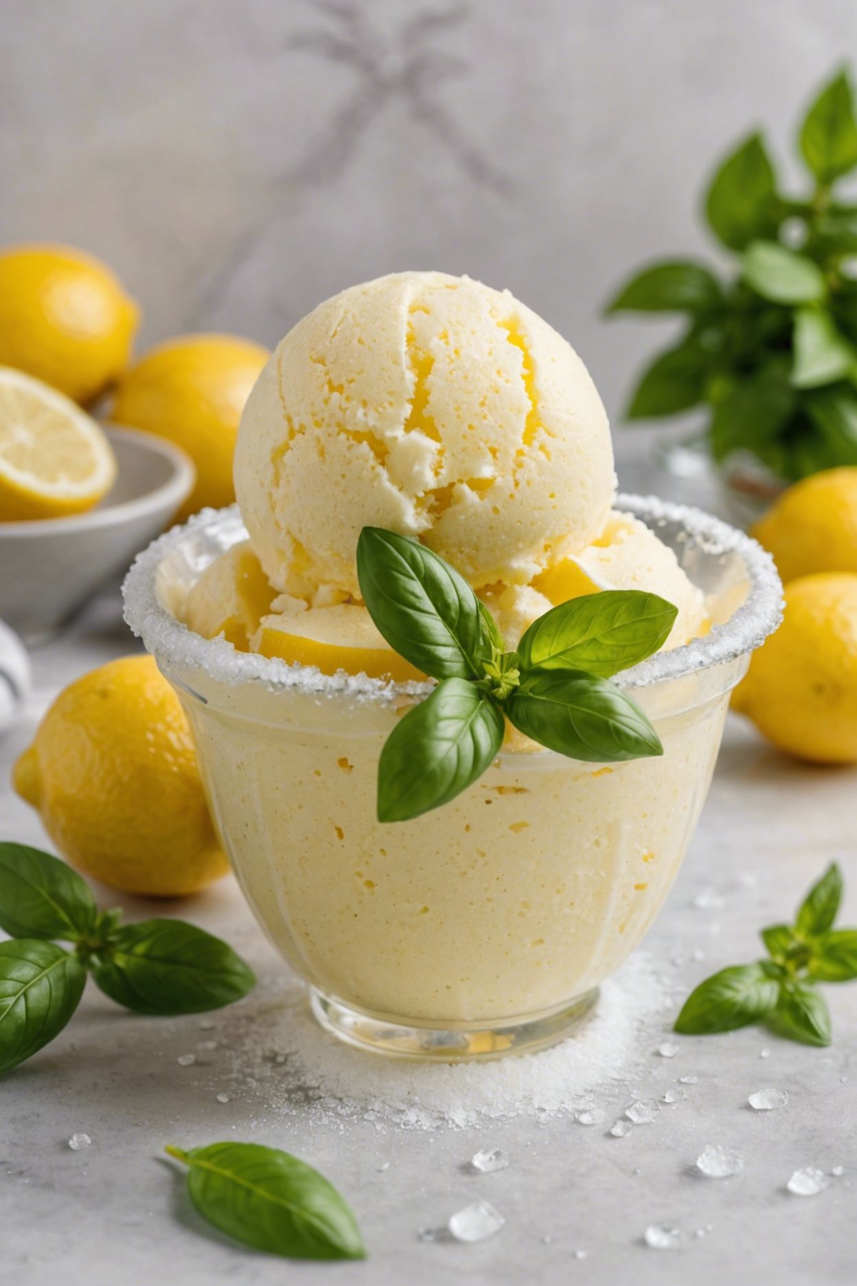 Interactive Neal.fun-Inspired Citrus Basil Sorbet