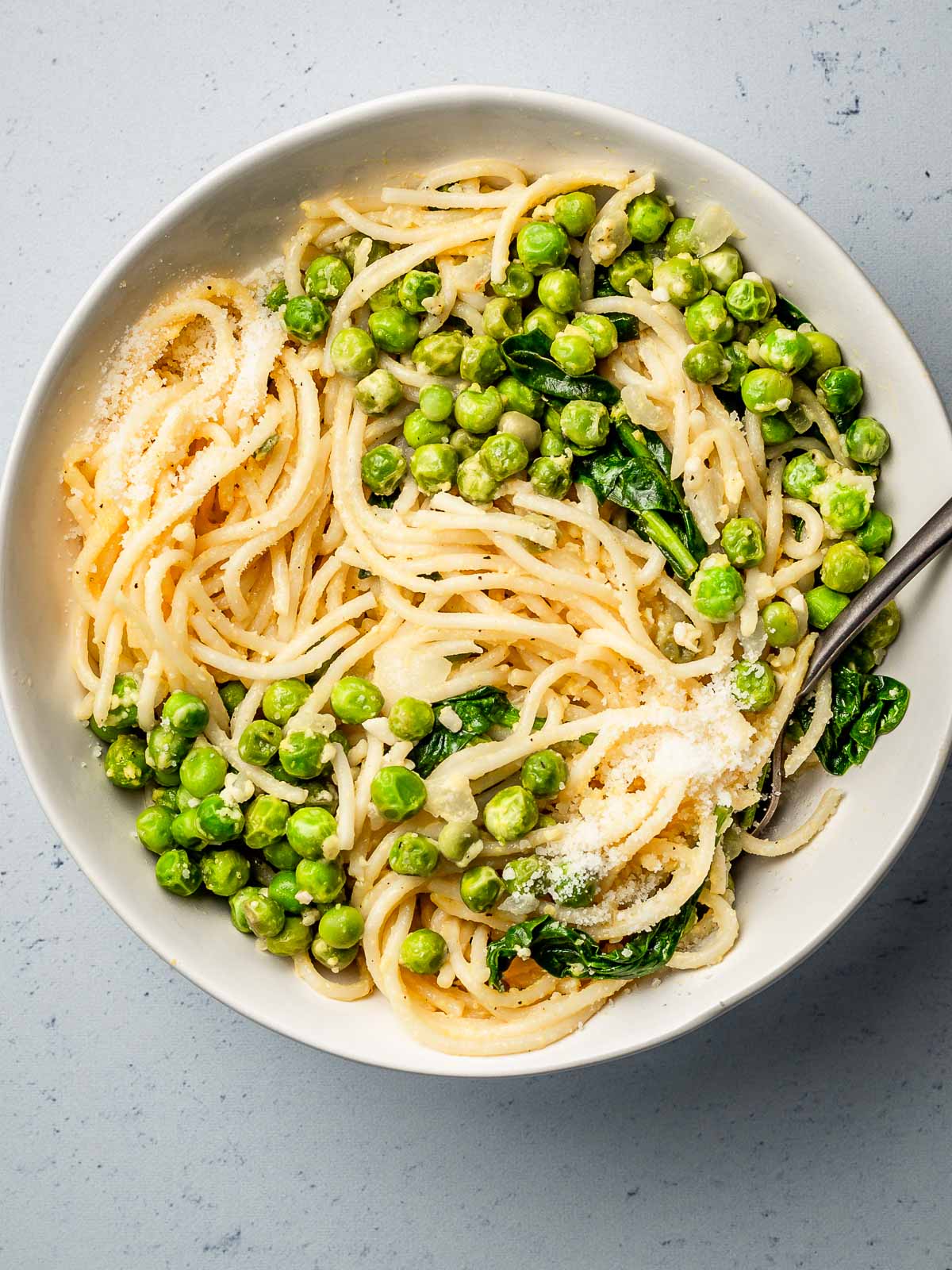 Stovetop Buttered Shells with Peas and Parmesan