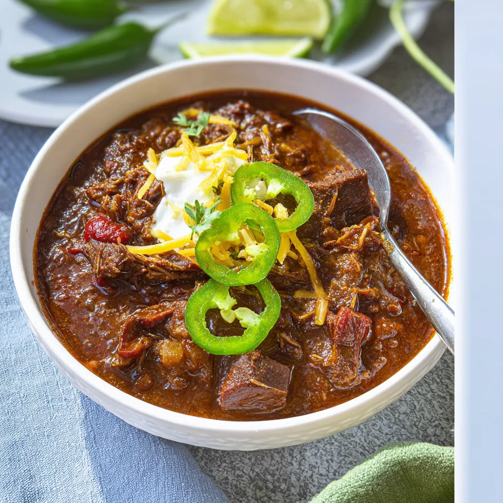 Whiskey-Infused Texas Chili with Smoked Sausage