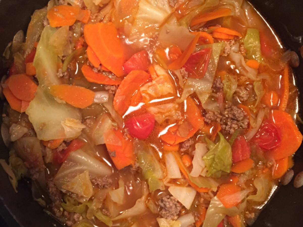 Skillet Beef and Cabbage Stew with Smoked Paprika