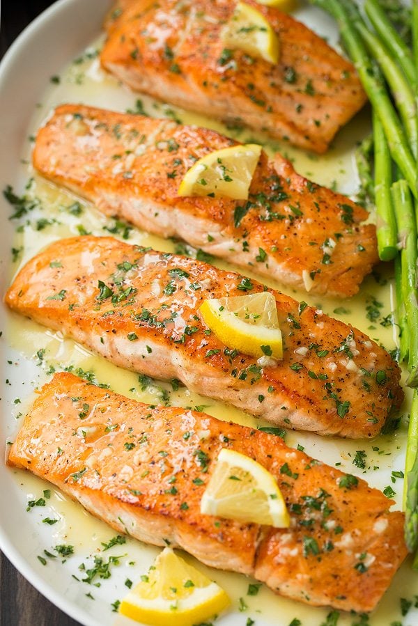 Pan-Seared Salmon with Low-Sodium Citrus Herb Butter