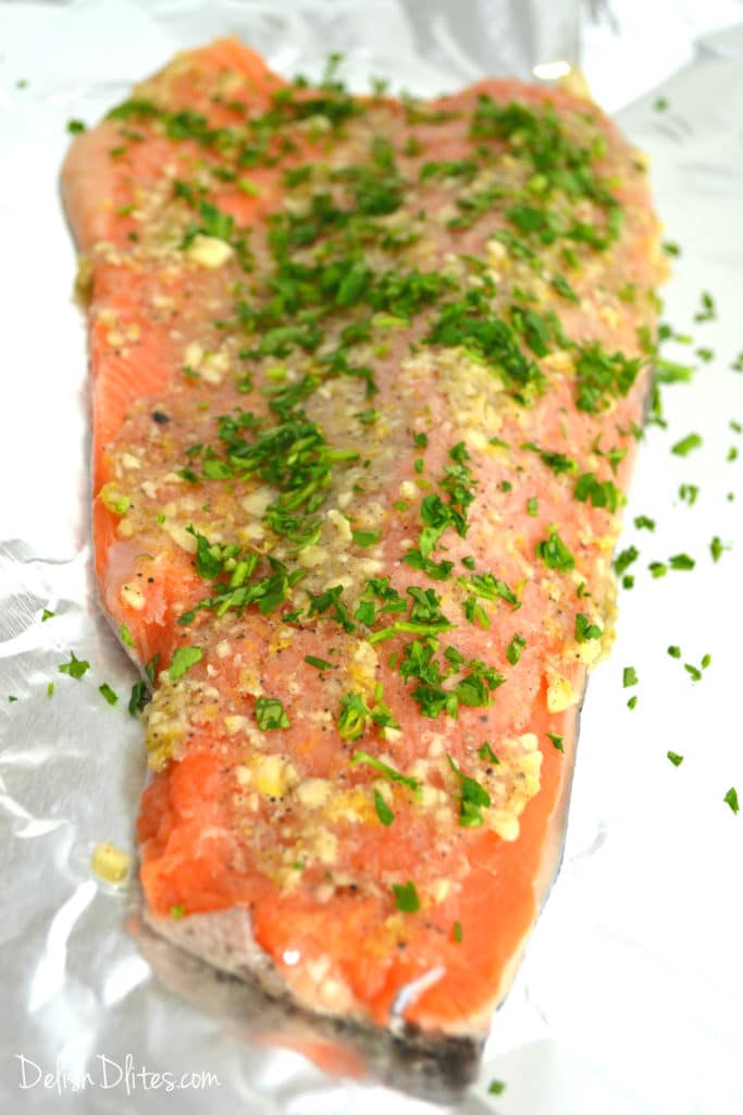 Campfire Foil-Baked Garlic Butter Trout with Lemon