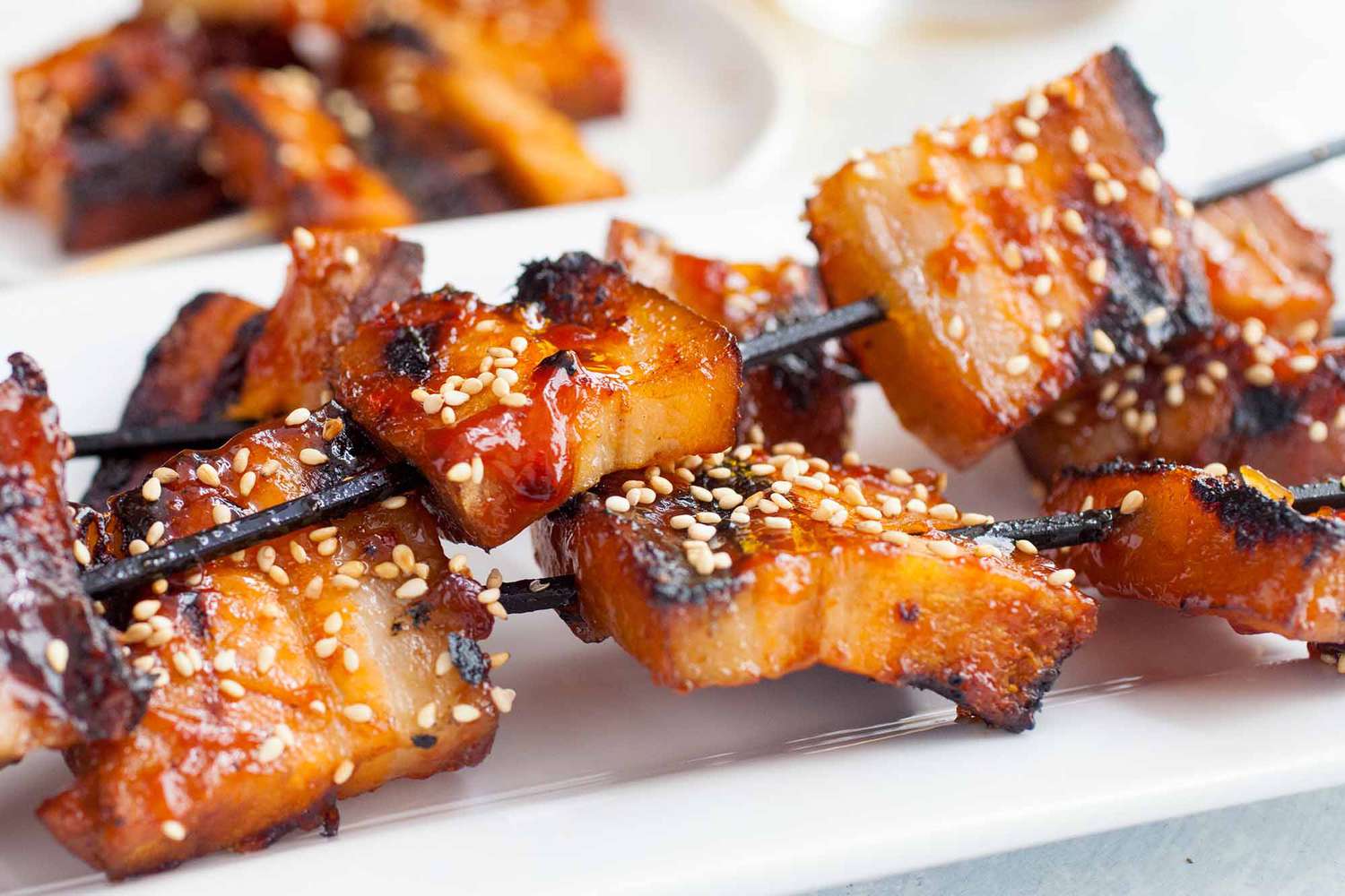 Charcoal-Grilled Spicy Korean Pork Belly Bites