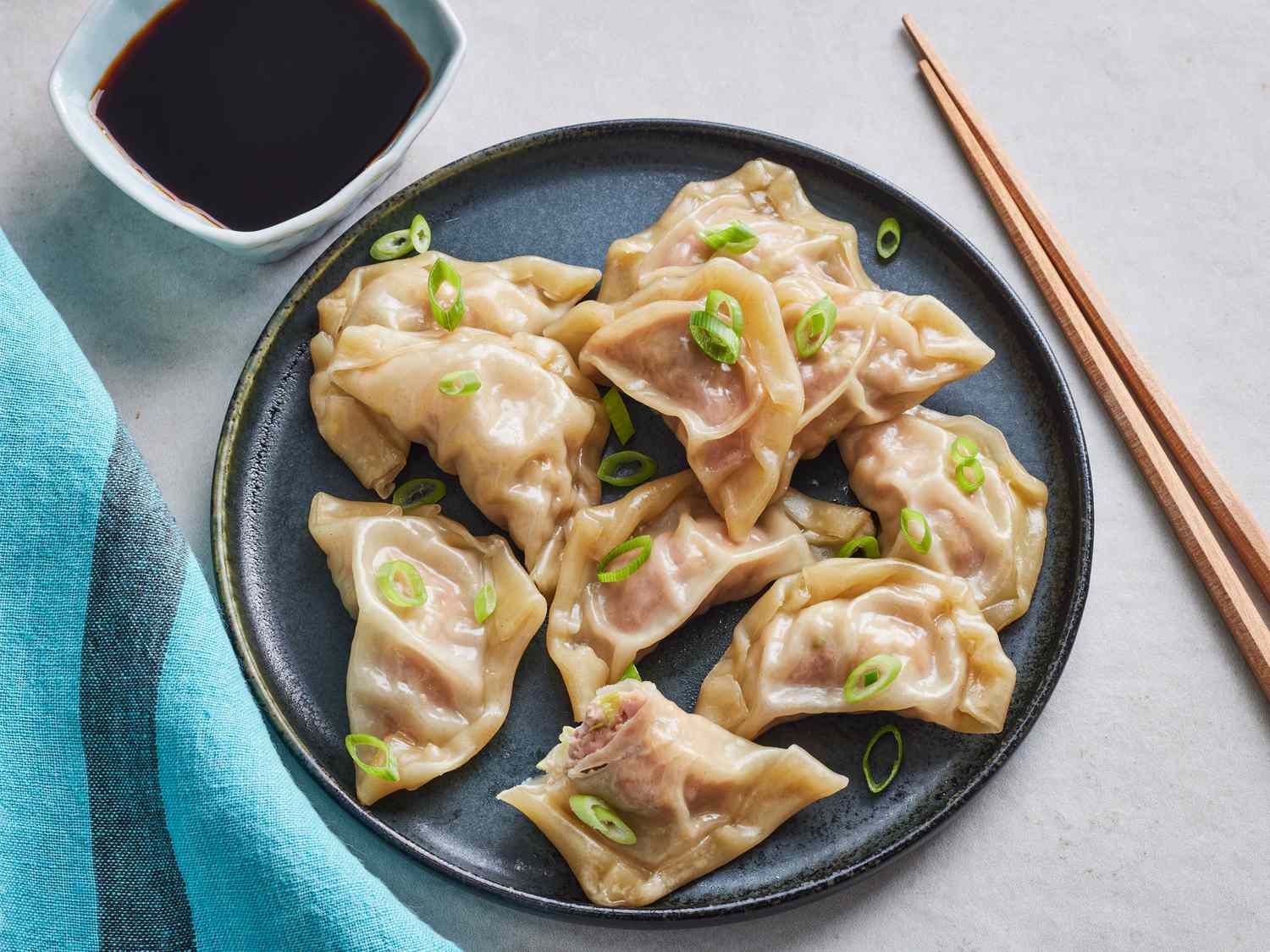 Half-Moon Dumplings with Spiced Pork and Cabbage