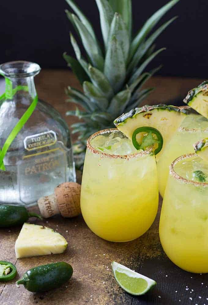 Muddled Pineapple and Jalapeño Tequila Cooler