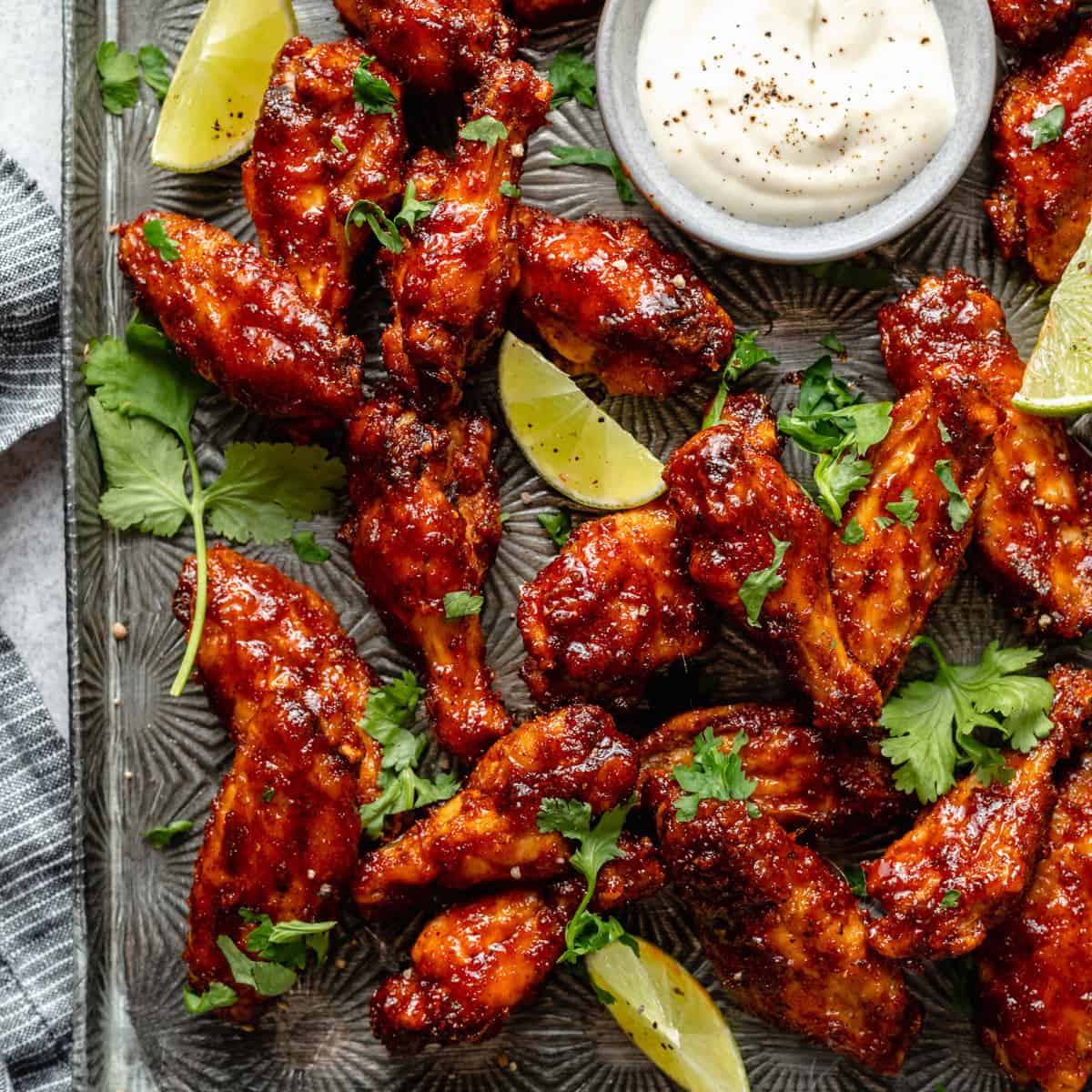 Pan-Seared Chicken Wings with Spicy Empanada Salsa