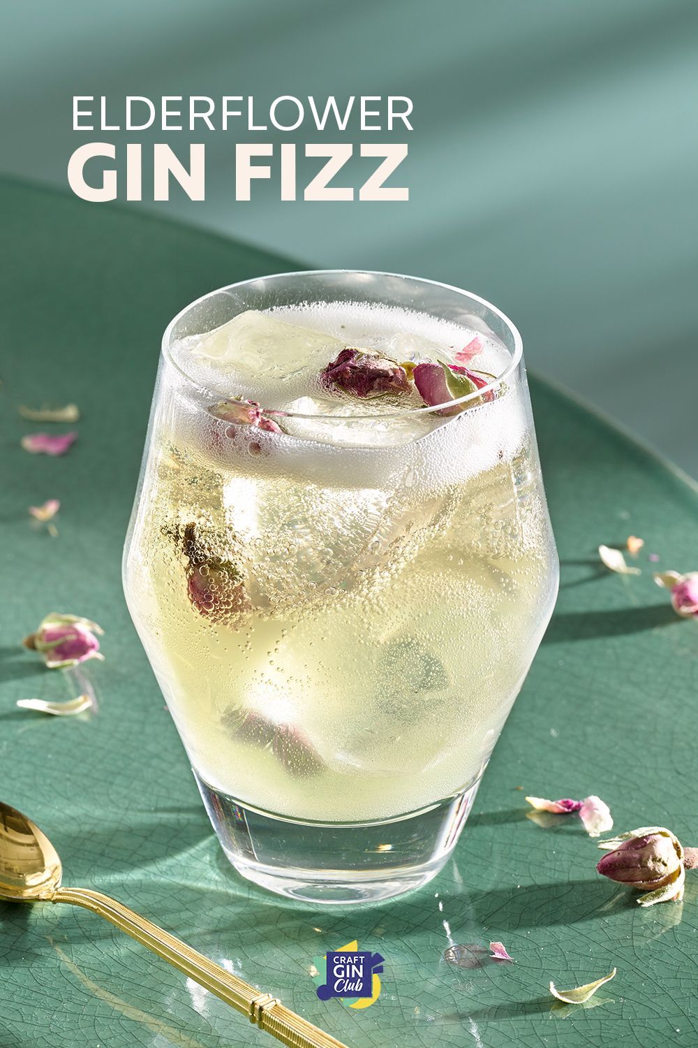 Shaken Gin and Elderflower Citrus Fizz