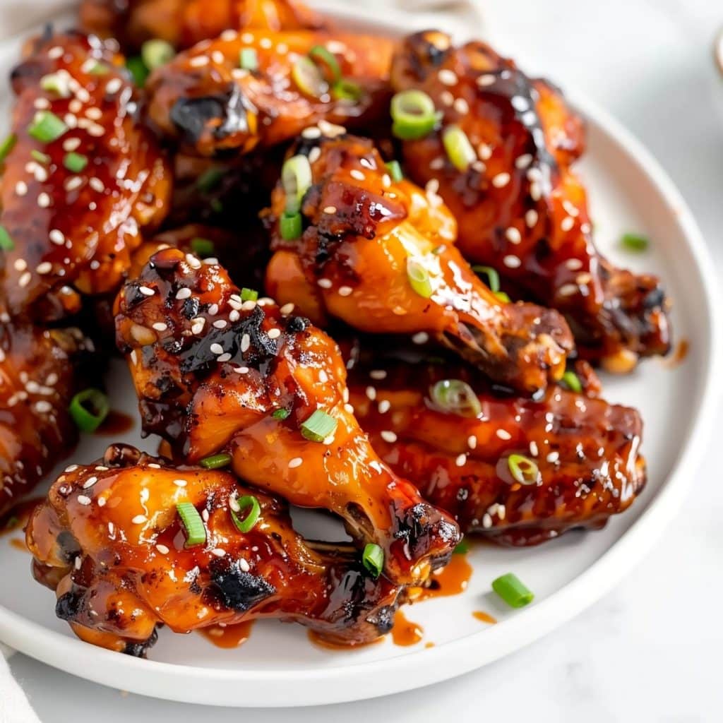 Spicy Korean-Style Chicken Wings with Gochujang Glaze