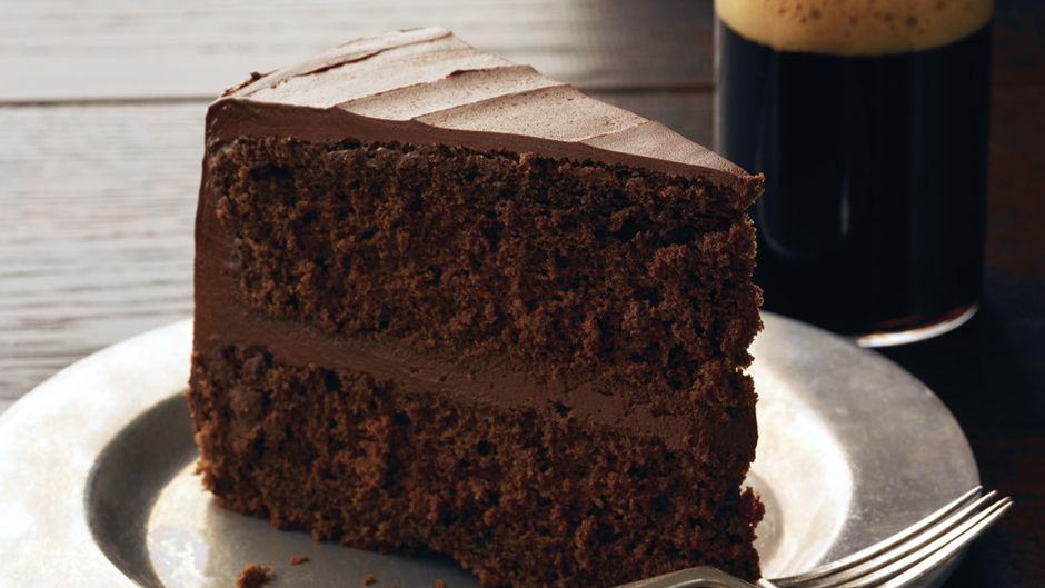 Chocolate-Stout Layered Cake with Espresso Ganache